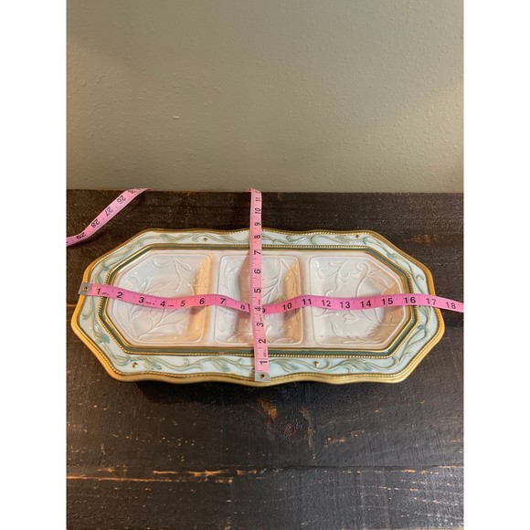 Fitz and Floyd Clairmont Christmas Serving Tray - Picture 2 of 4